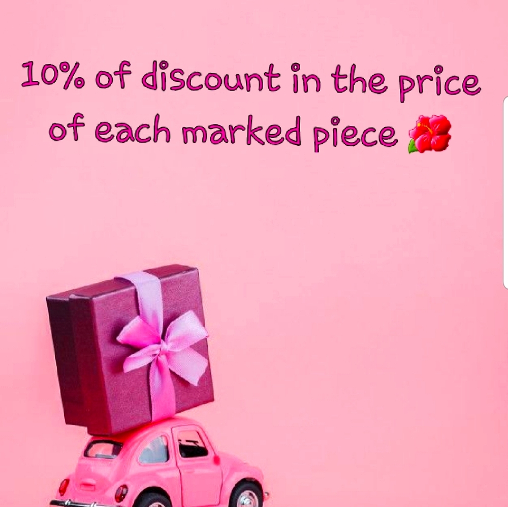10% of discount in the price...🌺
